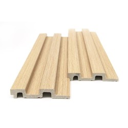 PS PANEL ΜΕ 3D ΠΗΧΑΚΙΑ 04 RESIDENCE 21/122 mm WHITE OAK