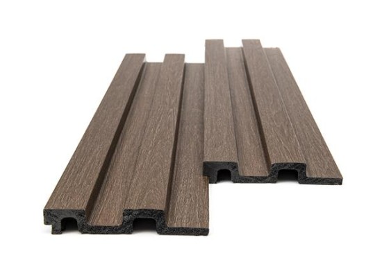 PS PANEL ΜΕ 3D ΠΗΧΑΚΙΑ 08 RESIDENCE 21/122 mm DARK BROWN OAK Wall Panel Επένδυσης Με 3D Πηχάκια