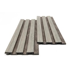 PS PANEL ΜΕ 3D ΠΗΧΑΚΙΑ 02/116 PIANO 12/122/2900mm GREY OAK/RUST