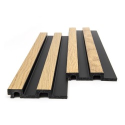 PS PANEL ΜΕ 3D ΠΗΧΑΚΙΑ F4 RESIDENCE 21/122 mm NAT.OAK/BLACK