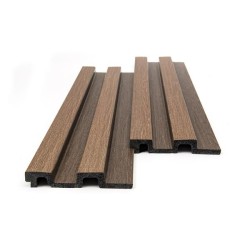 PS PANEL ΜΕ 3D ΠΗΧΑΚΙΑ 14 RESIDENCE 21/122 mm GOLDEN/BROWN OAK